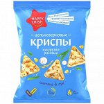 Криспы кукурузно-рисовые Happy Crisp Сметана Лук 50гр
