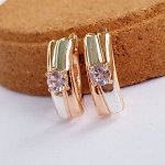 Серьги коллекция &quot;Дубай&quot; покрытие позолота, 8036, арт.347.142