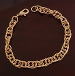 Браслет коллекция &quot;Дубай&quot;, покрытие позолота, 1106, 19*0,6 см., арт. 214 065