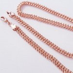 Цепочка коллекция &quot;Дубай&quot;, покрытие позолота, 49-51*0,5 см, 1237, арт.347.594