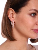 Серьги коллекция &quot;Дубай&quot;, висячие, покрытие позолота,  А11805, арт.747.181