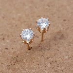 Серьги гвоздики коллекция &quot;&quot; покрытие позолота, 71809, арт.547.256