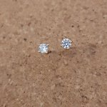Серьги коллекция &quot;Xuping ML&quot; покрытие позолота, белый камень, 0,3*0,3 см., 035009, арт.547.477