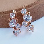 Серьги коллекция &quot;Дубай&quot; покрытие позолота, 1025, арт.347.089