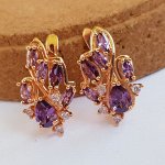 Серьги коллекция &quot;Дубай&quot; покрытие позолота, 3712, арт.547.634