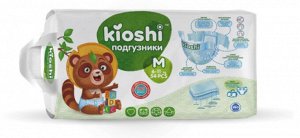 KIOSHI ®️Детские подгузники, размер М (6-11 кг), 54 штуки/упаковка