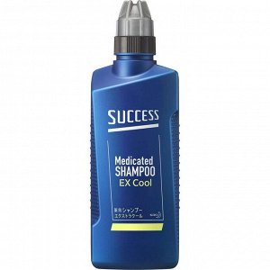 Kao Лечебный шампунь для мужчин с охлаждающим эффектом, с ментолом и эвкалиптом Kao Success Extra Cool, 400 мл.