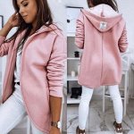 Кардиган розовый флис с начесом