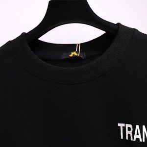Женский свитшот, надпись "Transfo", цвет черный