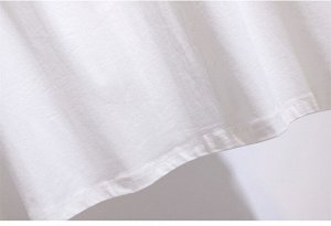 Женская футболка с контрастной строчкой, цвет белый