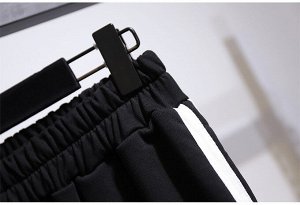 Женский костюм (свитшот + брюки), цвет черный
