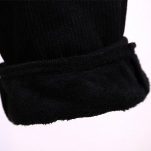 Женский утепленный костюм (свитшот + брюки), цвет черный