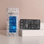 Диск для стемпинга металлический «Узор», 12 ? 6 см