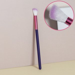 Кисть для макияжа, скошенная «PENCIL», 17,5 см, цвет фиолетовый