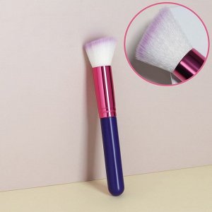 Кисть для макияжа, скошенная «PENCIL», 15 см, цвет фиолетовый