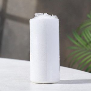 Свеча - цилиндр, 5х12 см белая