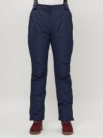 MTFORCE Полукомбинезон брюки горнолыжные женские темно-синего цвета 55221TS