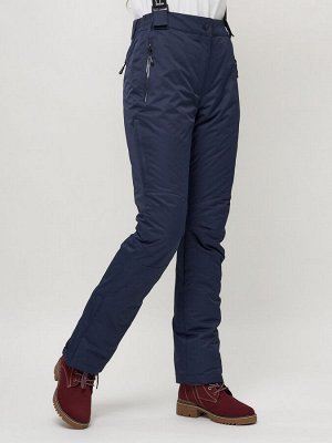 Полукомбинезон брюки горнолыжные женские (46, синий)