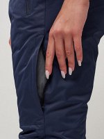MTFORCE Полукомбинезон брюки горнолыжные женские темно-синего цвета 55221TS