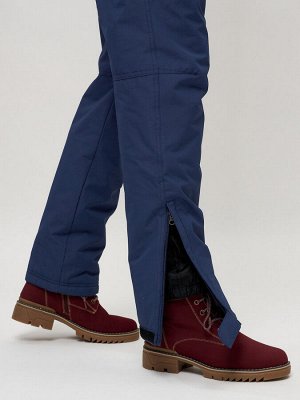 MTFORCE Полукомбинезон брюки горнолыжные женские big size темно-синего цвета 66413TS