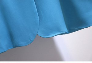 Женский пиджак прямого кроя, цвет синий