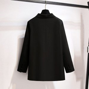 Женский классический пиджак, цвет черный