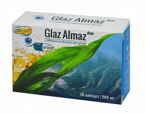 Glaz Almaz DUO. Биокомплекс для зрения с разделенными формулами, направленный на причину нарушения зрительного центра.