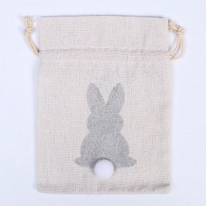 Мешок для подарков «Кролик», 20 ? 15 см, цвета МИКС