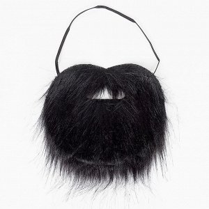 Карнавальная борода, 27х22 см, цвет чёрный