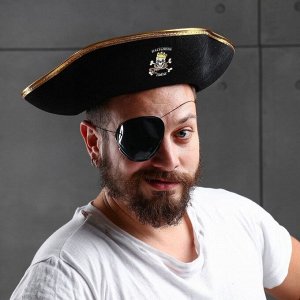 Шляпа пирата «Настоящий пират», р-р 55-57 см