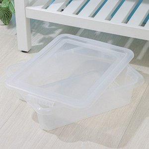 Контейнер для хранения Porter, 8 л, 43x31,5x11 см, с крышкой, прозрачный