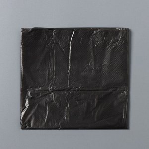 Мешки для мусора «Крепакоф», 30 л, с ручками, ПНД, 9 мкм, 46x58 см, 30 шт, цвет чёрный