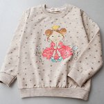 Кофта для девочки, цвет песочный меланж