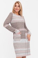 Платье Д 2094 дл/кофейный