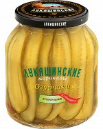 Огурчики &quot;Лукашинские&quot; Бутербродные по-европейски, 670 гр.