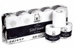 Бумага туалетная INSHIRO SilkFlower 3-х сл.10 рул. 38.5 м. гладкая, б/ч 1/6 SF440