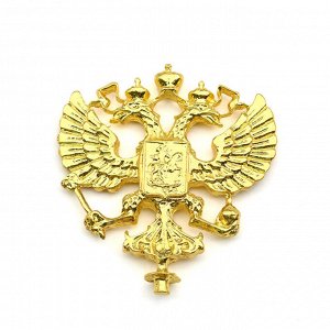 Герб двухсторонний из легкосплава, 70*72мм.