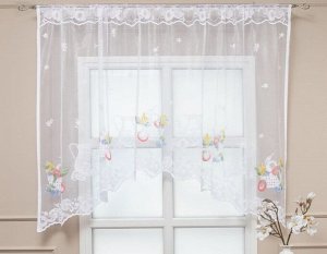 Арка Жаккард Фрукты, Тип крепления: Шторная лента