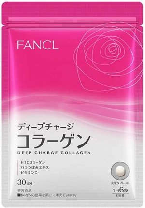 FANCL Deep Charge Collagen - коллаген в таблетках с экстрактом розы