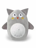 Игрушка-проектор музыкальный  Starry Night Owl, серый