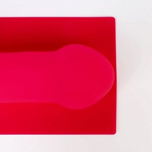 Форма силиконовая для выпечки «Оральное удовольствие», 28 см, цвет розовый 18+