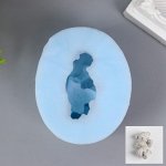 Молд &quot;Киса на спине лапка у морды&quot; 4,7х3 см МИКС