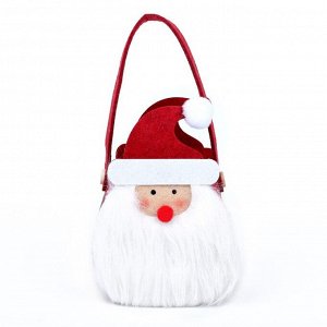 Новогодняя корзинка для декора «Дед Мороз» 12,5 ? 8,5 ? 24 см