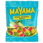 «Mayama», мармелад жевательный в форме ягод и фруктов, 70 г