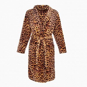 Халат LoveLife "Leopard", микрофибра, 100% п/э, 250 г/м2