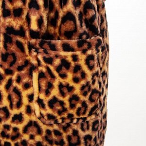 Халат LoveLife "Leopard", микрофибра, 100% п/э, 250 г/м2