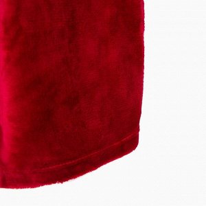 Халат LoveLife "Cozy" цвет бордовый, микрофибра, 100% п/э, 250 г/м2