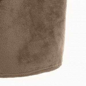Халат LoveLife "Cozy" цвет серо-коричневый, микрофибра, 100% п/э, 250 г/м2