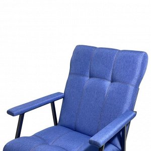 Кресло-Качалка 950х1020х960 Металл/мебельная ткань синий