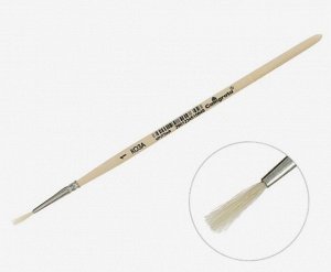 Кисть Коза круглая №1 (диаметр обоймы 1 мм; длина волоса 10 мм), деревянная ручка, Calligrata